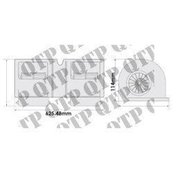 Assemblage de moteur à soufflerie