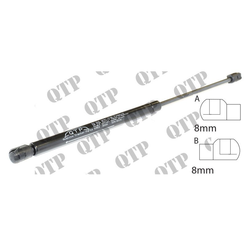 Vérin à gaz 480mm 200N Fenêtre arrière